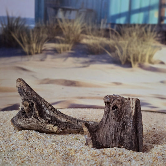 Miniature Weathered Driftwood Beach Scene Accessories Set OOAK