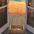Load image into Gallery viewer, OOAK Miniature Beachcomber Shell Crate with Natural Micro Seashells
