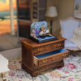Load image into Gallery viewer, Keith Bougourd OOAK Automata Sailing Ship Sea Chest Small Time France
