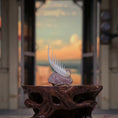 Load image into Gallery viewer, Miniature Mantis Shrimp Specimen on Natural Rock Art Display
