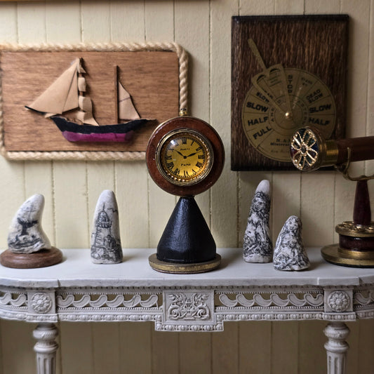 Stockton Scrimshaw Collection and Nantasy Fantasy Clock Nautical Grouping