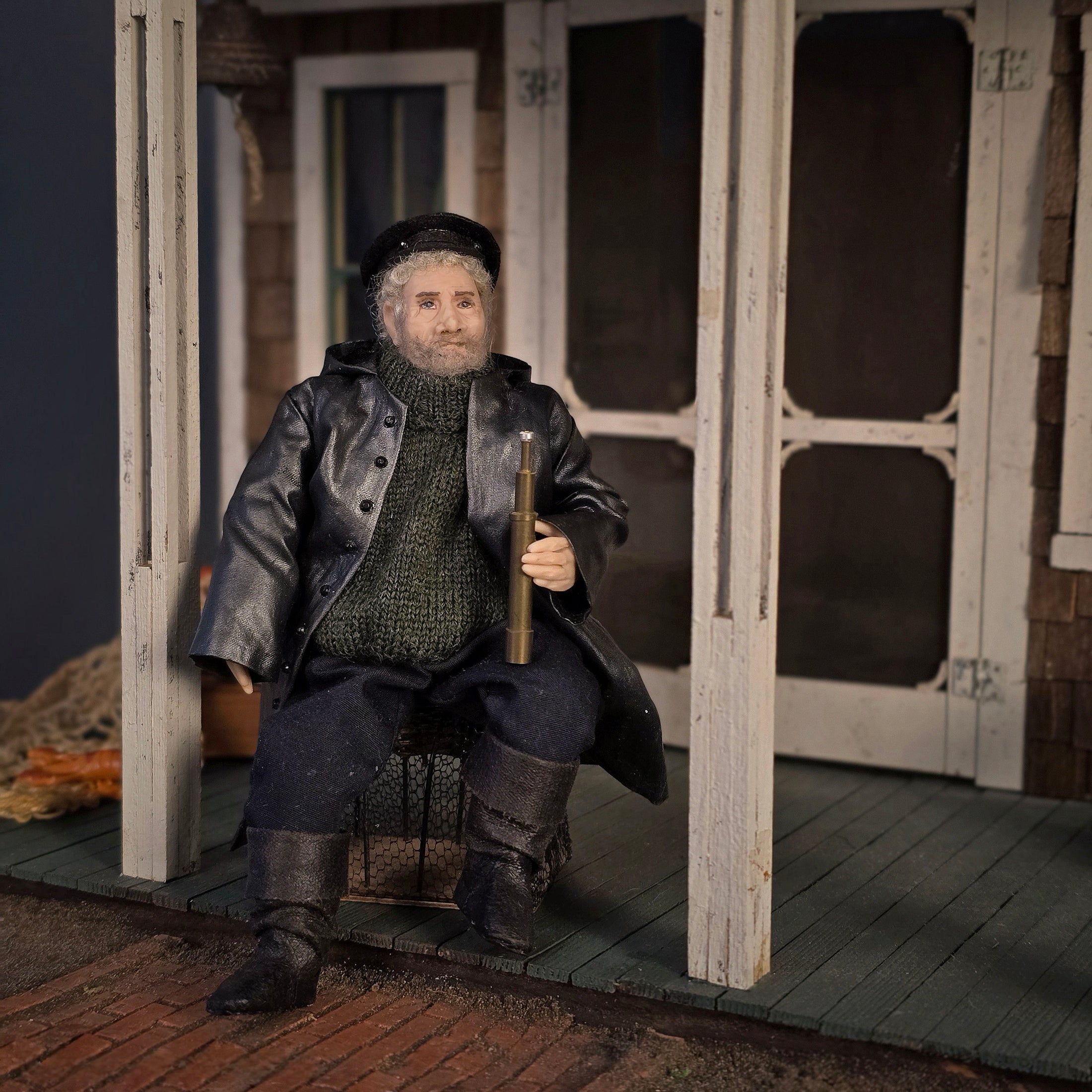Fred the Coastal Fisherman or Boat Captain Character Doll by Tanya Harvey