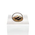 Load image into Gallery viewer, Miniature Coastal Seashell Basket Display with Genuine Micro Shells
