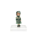 Load image into Gallery viewer, Terri Davis OOAK Miniature Companion Doll for Dollhouse Child in Emerald Silk Dress
