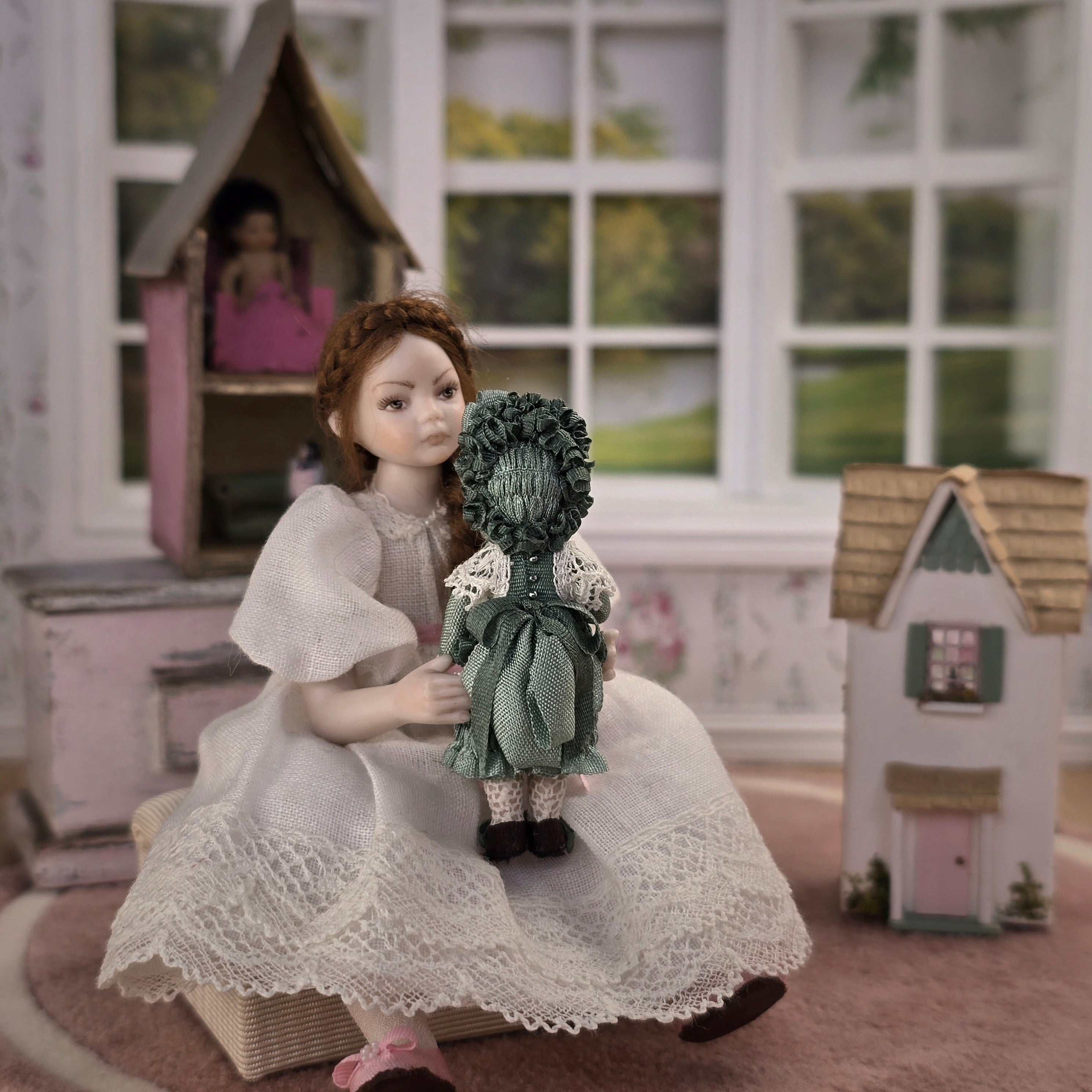 海外作品　Terri Davis Doll 1/12スケール　ドールハウス Dollhouse 1:12 Terri Davis Miniature Companion Doll for a Child