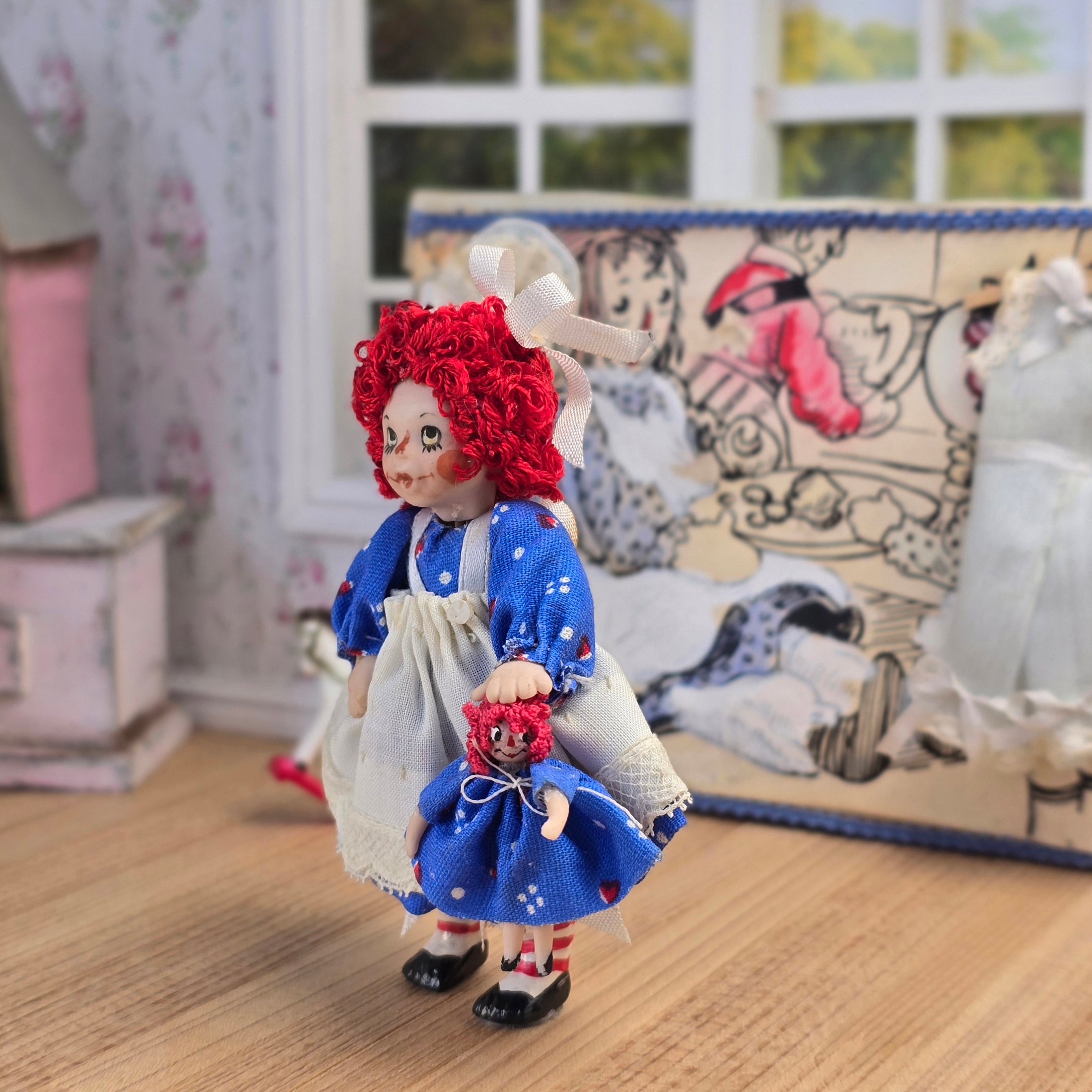 Tina Richardson Miniature Raggedy Ann Companion Doll & Presentation Set
