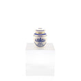 Load image into Gallery viewer, Terry Curran Porcelain Apothecary Jar “CONII FRUCTUS” England Cobalt & Gold
