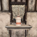 Load image into Gallery viewer, Terry Curran Porcelain Apothecary Jar “Extract of Witch-Hazel” England Brown & Gold
