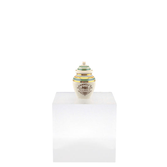 Terry Curran British HANNELL'S Allspice Porcelain Antique-Style Grocery Jar