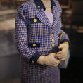 Load image into Gallery viewer, Sherry Colvin OOAK Elegant Society Lady in Tweed Suit Artisan Miniature Doll
