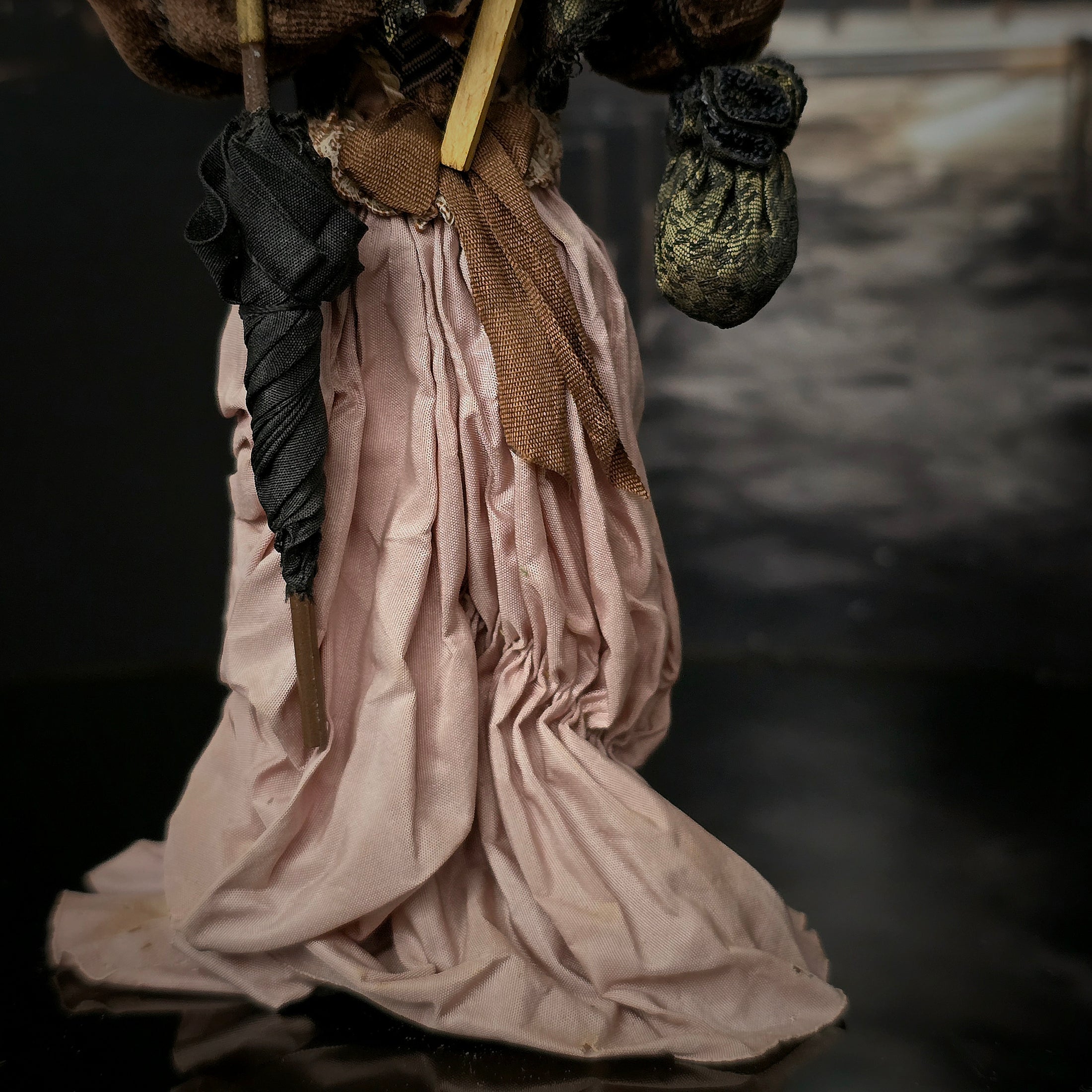 Gudrun Kolenda OOAK Street Preacher Lady Character Doll with Sign & Bible
