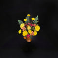 Load image into Gallery viewer, OOAK Autumn Chrysanthemum Arrangement in Oaxaca Turned Wood Vase
