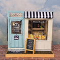 Load image into Gallery viewer, OOAK European Pizzeria & French Bakery 1:12 Market Storefront Diorama Japanese Artisan

