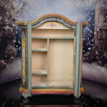 Load image into Gallery viewer, Hand-Painted OOAK Alpine Bauernschrank Folk Art Wardrobe by Aida Pravia of Spain
