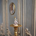 Load image into Gallery viewer, Tricia Street OOAK Bow Shepherdess & Dog Porcelain Figure Dollhouse Miniature 1990s
