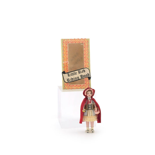 Renee Delaney Little Red Riding Hood Micro Porcelain Doll in Antique Style Gift Box