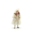 Load image into Gallery viewer, Victorian Edwardian Bisque Style Little Girl Doll in Blue Satin & Lace
