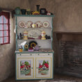 Load image into Gallery viewer, RARE OOAK Mary Engelbreit Style Dressed Kitchen Hutch by IGMA Fellow Karen Markland
