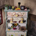 Load image into Gallery viewer, RARE OOAK Mary Engelbreit Style Dressed Kitchen Hutch by IGMA Fellow Karen Markland
