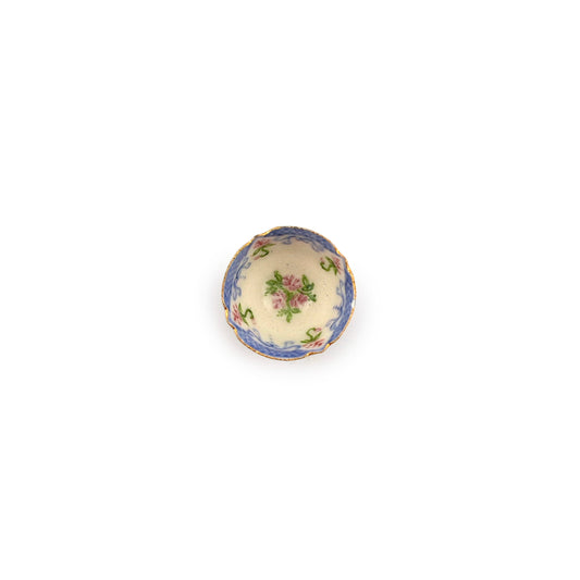 Teresa Welch Worcester Rococo Tea Bowl Porcelain Dollhouse Miniature 1995
