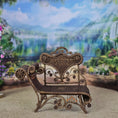 Load image into Gallery viewer, Sandra Knight Victorian Wicker Meridienne Garden Chaise Lounge Daybed
