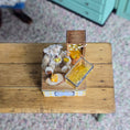 Load image into Gallery viewer, OOAK Japanese Poseable Jointed Teddy Honey Bear & Honeycomb Vignette

