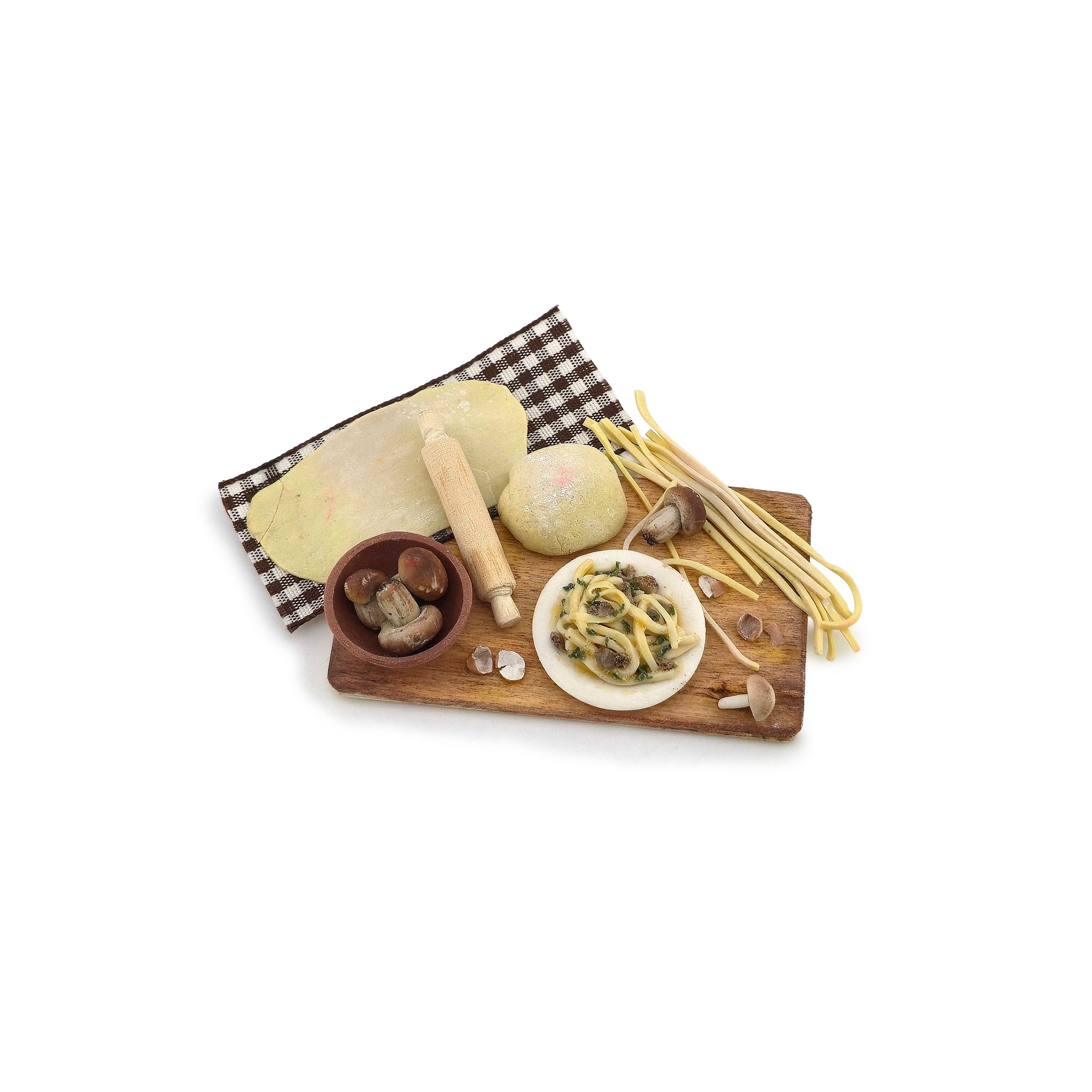 Al Chandronnait OOAK Mushroom Pasta Preparation Board