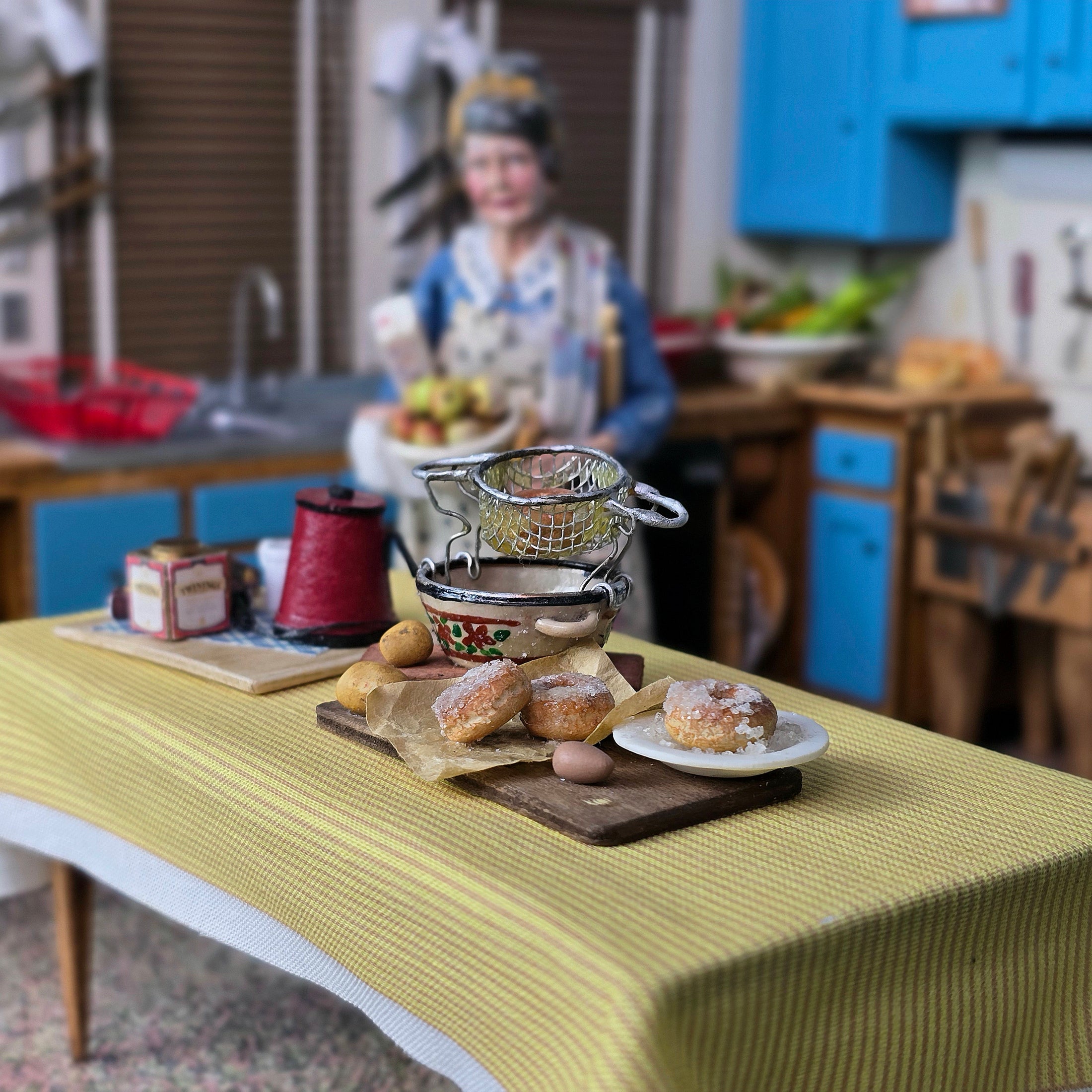 Al Chandronnait OOAK Breakfast Tea & Fresh Donuts Vignettes
