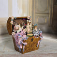Load image into Gallery viewer, Pat Boldt OOAK Overflowing Burlwood Antique Toy Trunk Vignette Baby Dolls
