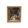 Load image into Gallery viewer, Linda McBreen Las Meninas Miniature Spanish Baroque Oil Painting
