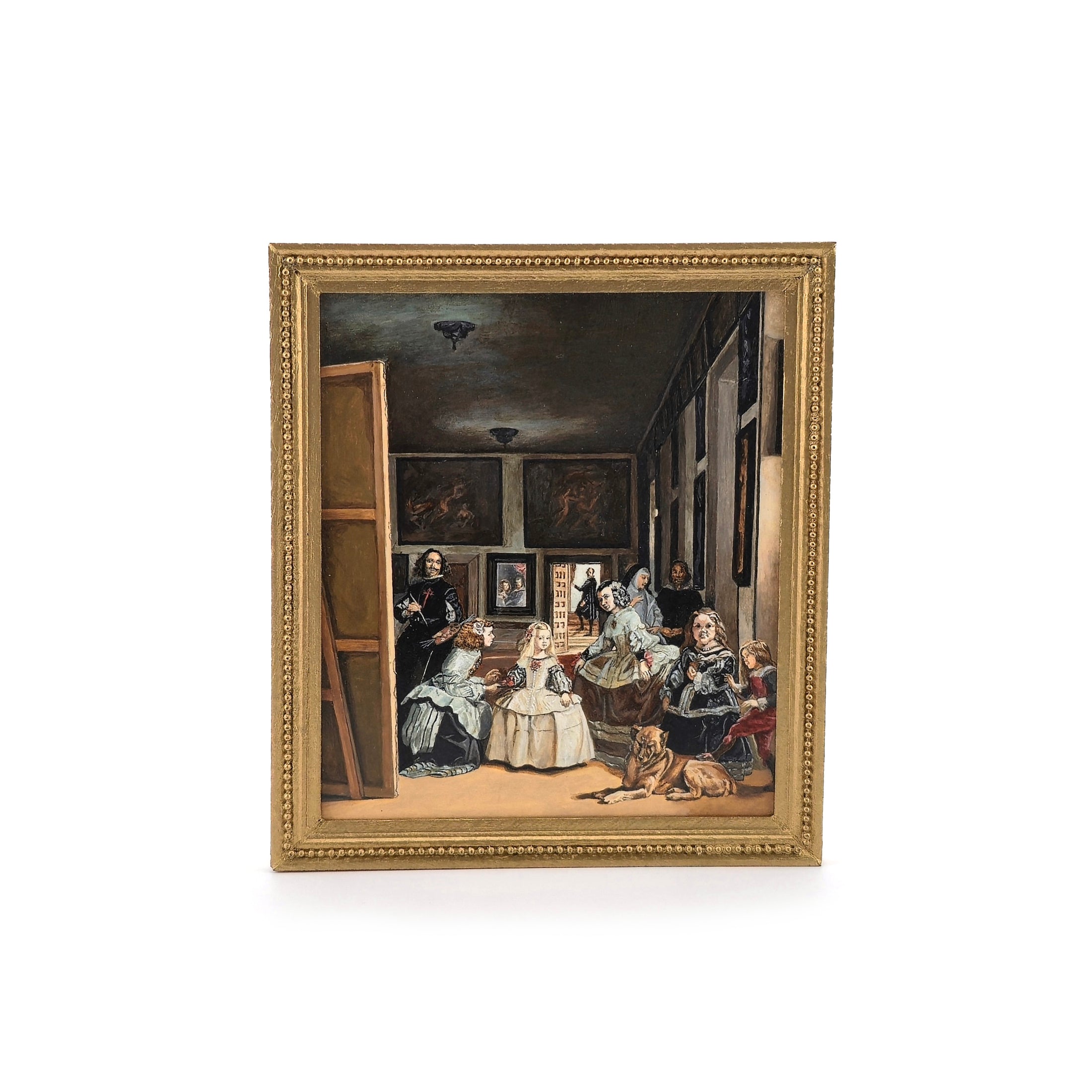 Linda McBreen Las Meninas Miniature Spanish Baroque Oil Painting
