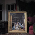 Load image into Gallery viewer, Linda McBreen Las Meninas Miniature Spanish Baroque Oil Painting
