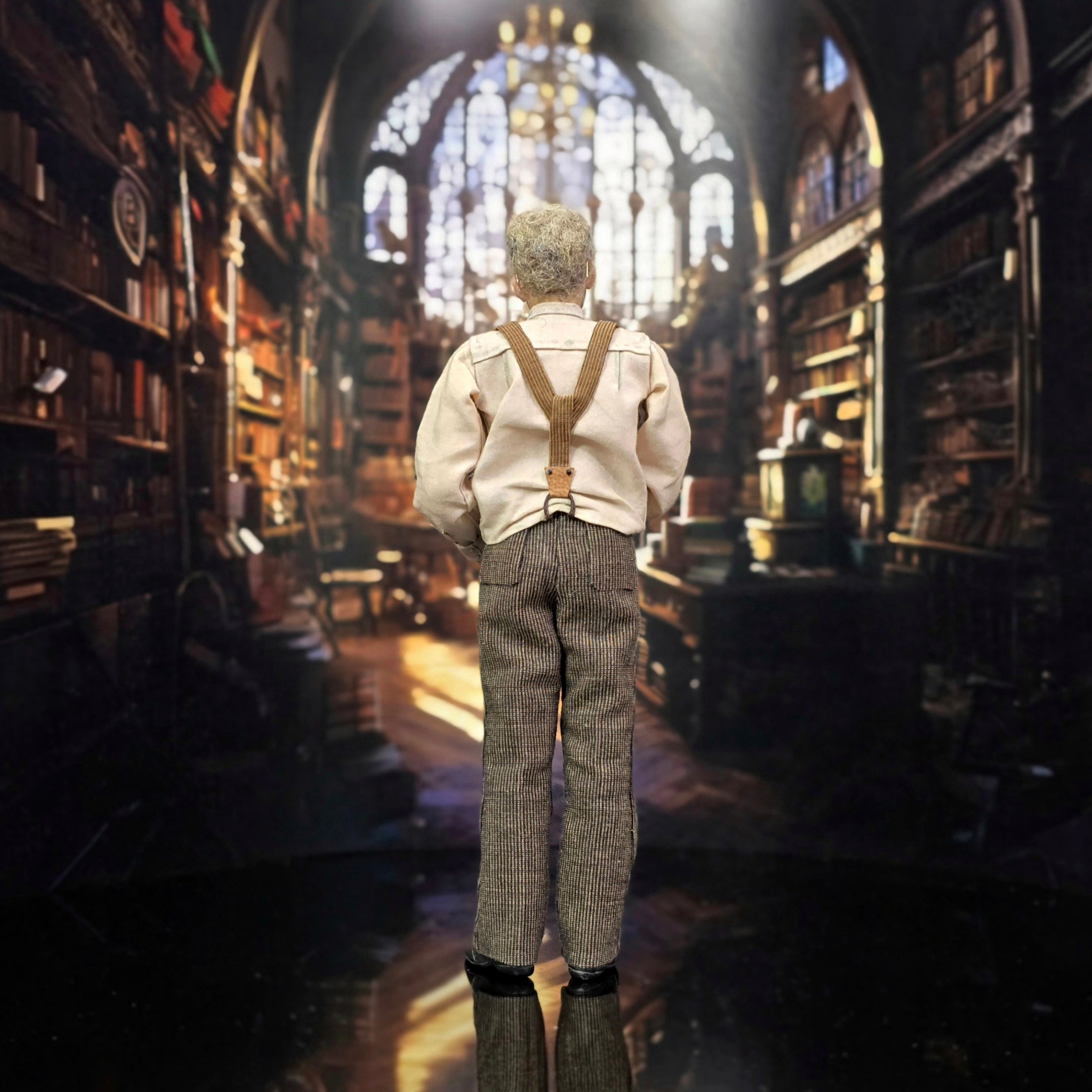 Sharon Cariola Miniature Elderly Professor Scholar Gentleman Doll