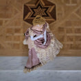 Load image into Gallery viewer, Galia Bazylko Seated Victorian Lady Dollhouse Doll Rose Silk Gown
