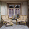 Load image into Gallery viewer, Antique 1880s Painted Gentleman Portrait in Gilt Oval Table Frame
