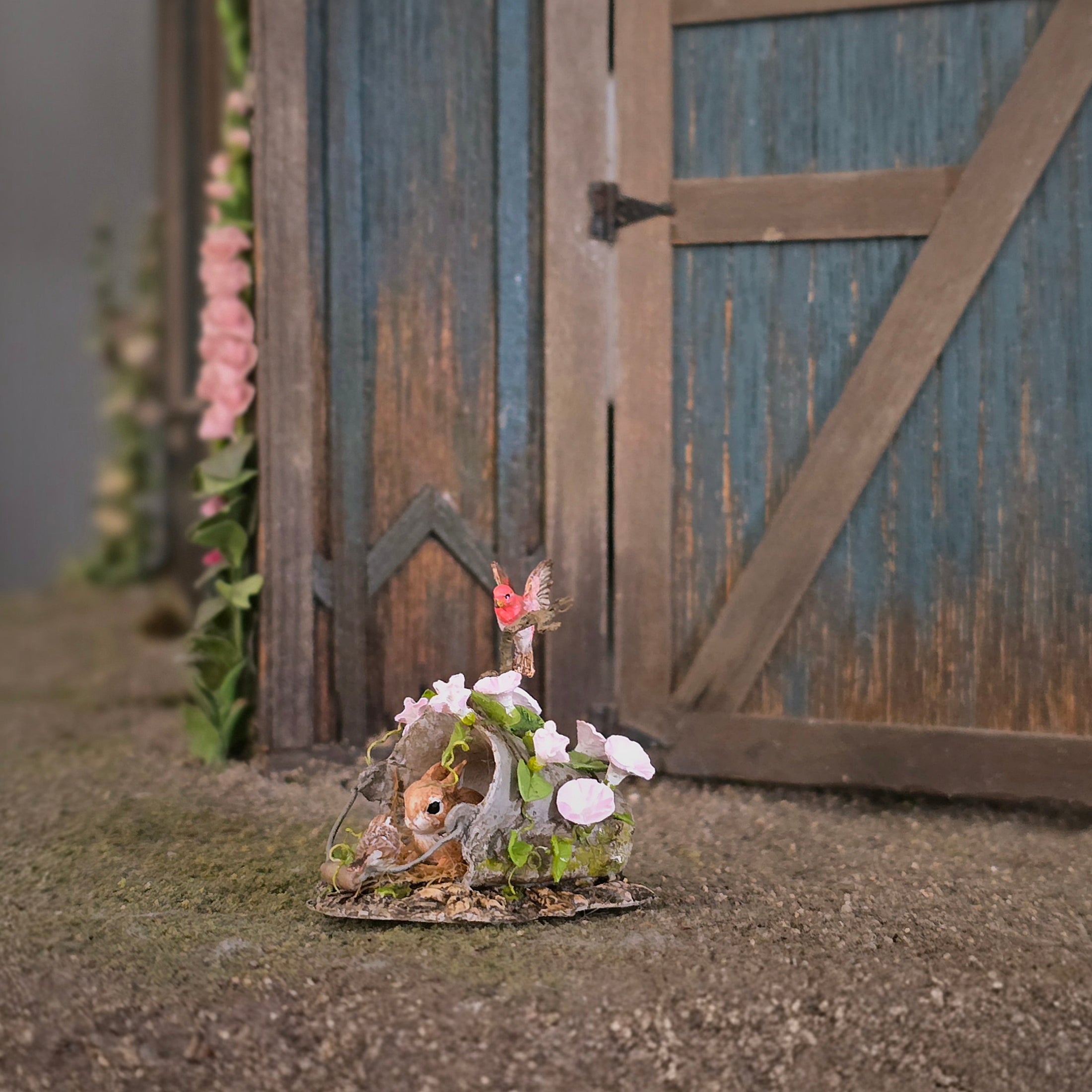 Mary McGrath Woodland Rabbit & Songbird Vignette 2018
