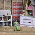 Load image into Gallery viewer, Kay Lewis Staffordshire Porcelain Cottage Built on a Brass Button
