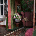 Load image into Gallery viewer, Carol Wagner Mixed Artisan Floral Arrangement in Pewter Planter
