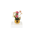 Load image into Gallery viewer, Carol Wagner Pink Rose Arrangement in Brass Bowl Miniature Dollhouse
