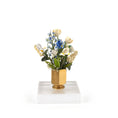 Load image into Gallery viewer, Spring Wildflower Arrangement in Clare Bell Brass Vase Miniature Dollhouse
