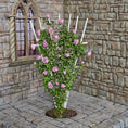Load image into Gallery viewer, Carol Wagner Pink Climbing Rose Trellis Arbor OOAK Miniature Dollhouse
