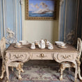 Load image into Gallery viewer, Cream & Gold Karen Zorich 19-Piece Porcelain Lattice Tea & Dinner Service
