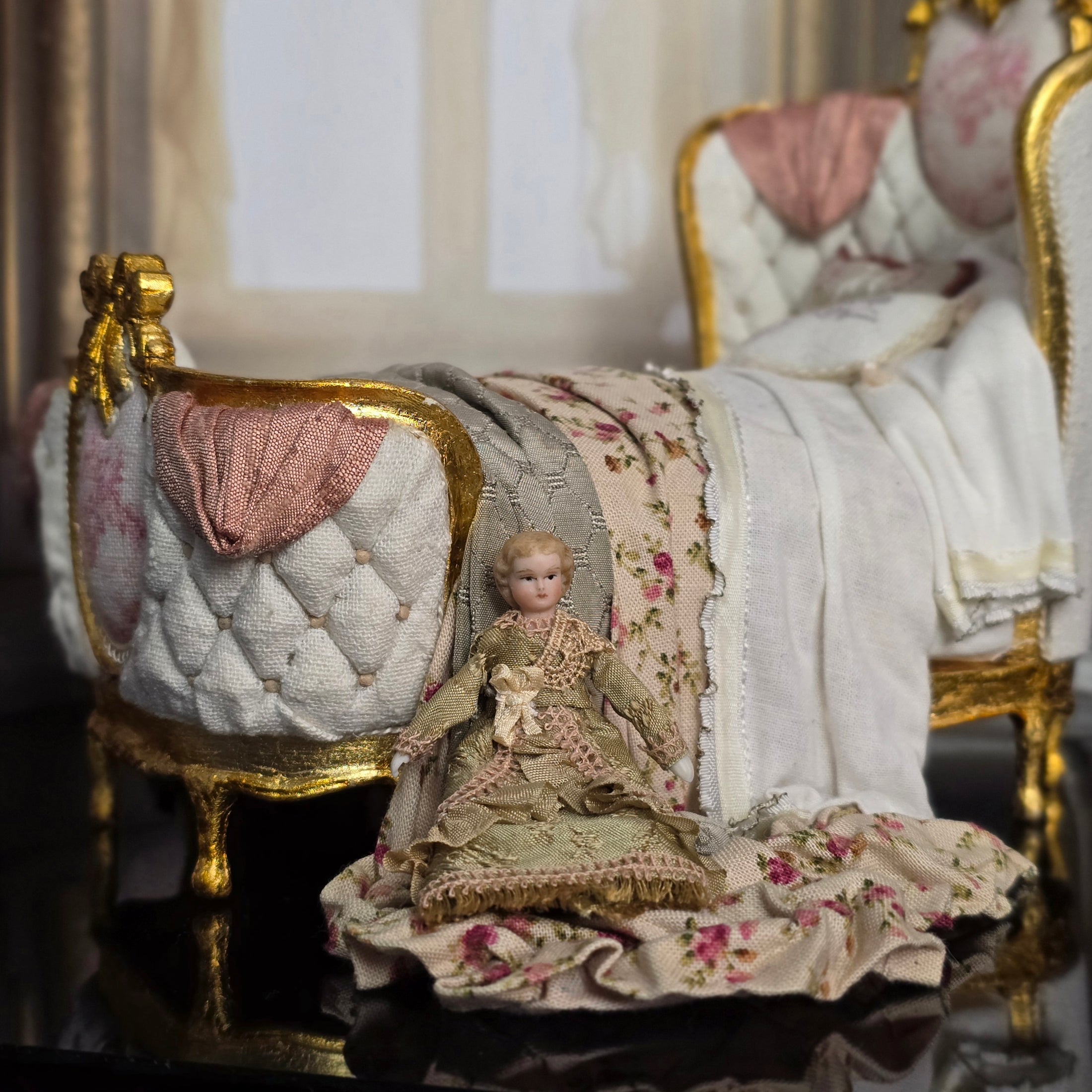 All-Bisque Mignonette Companion Doll for Dollhouse Child Doll