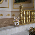Load image into Gallery viewer, Maria Victoria Heredia Guerbos Cherub Mantel Clock Porcelain Spain
