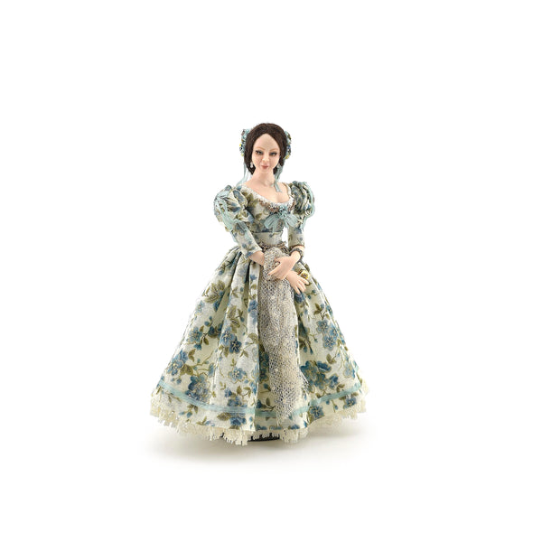 Porcelain Romantic Era Lady Dollhouse Doll by Dana Burton