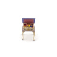 Load image into Gallery viewer, Lilac Hand Painted Rosemarie Torre Sewing Stand Box 1981 with Notions
