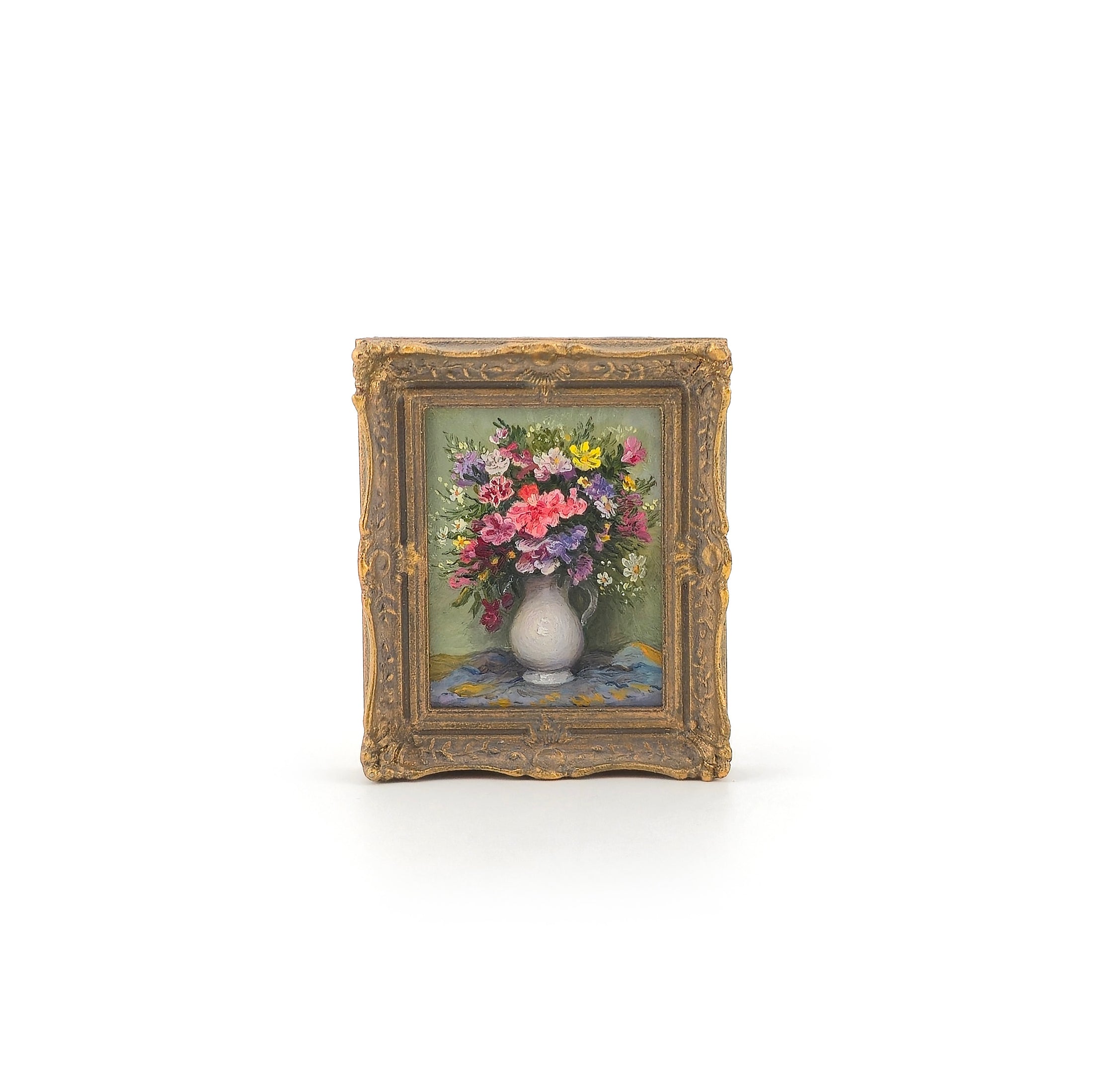 Impressionist Floral Oil Painting Paul Saltarelli After Marcel Dyf