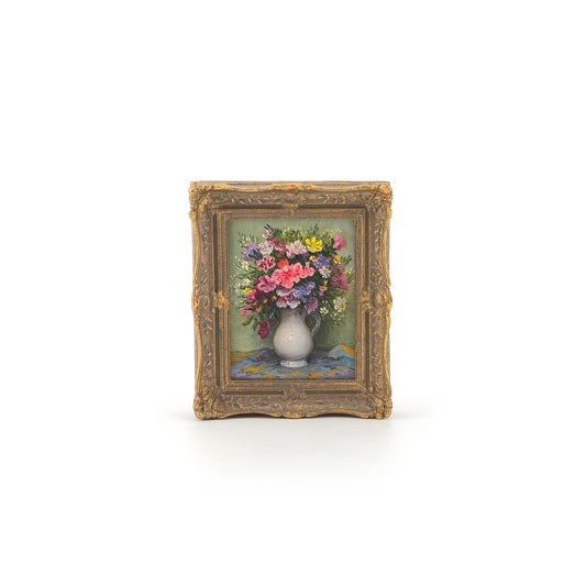 Impressionist Floral Oil Painting Paul Saltarelli After Marcel Dyf