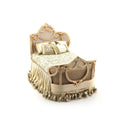 Load image into Gallery viewer, Silk Dressed June Clinkscales Louis XVI Carved Wood & Cane Queen Bed
