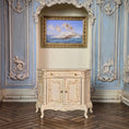 Load image into Gallery viewer, Painted and Distressed French Provincial Commode Cabinet Hansson
